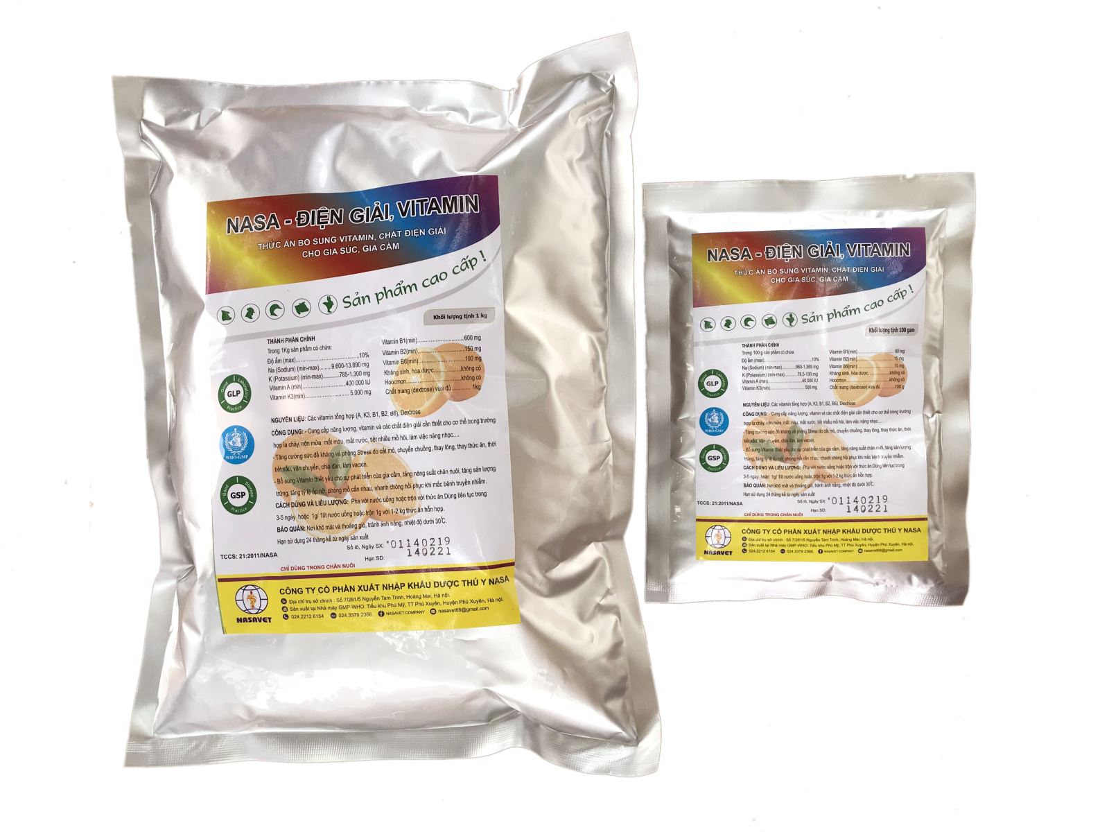 NASA - ĐIỆN GIẢI, VITAMIN